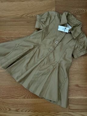 Baby Banana Republic Tan Pleated Dress